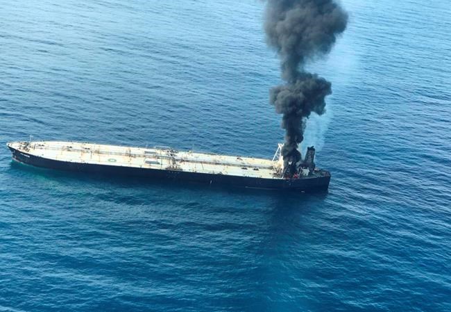 1 missing, 1 injured in fire on oil tanker near Sri Lanka | iNFOnews.ca