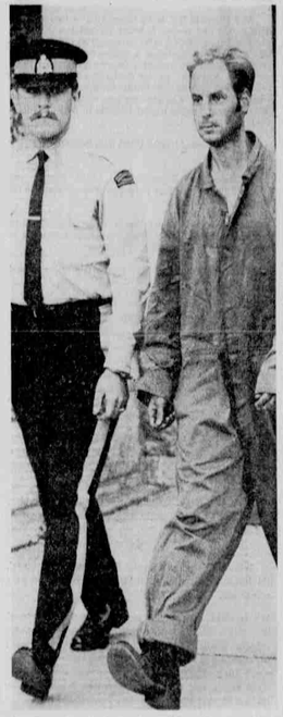 A 1972 black and white photo of killer William Lepine.