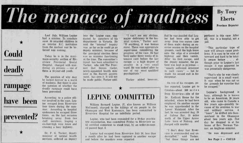 One of BC’s worst mass killings took place in rural Okanagan 53 years ago | iNFOnews.ca