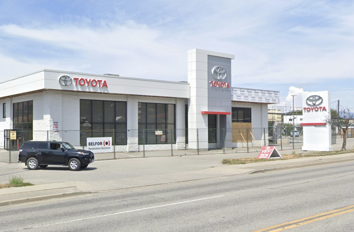 A Toyota car dealership