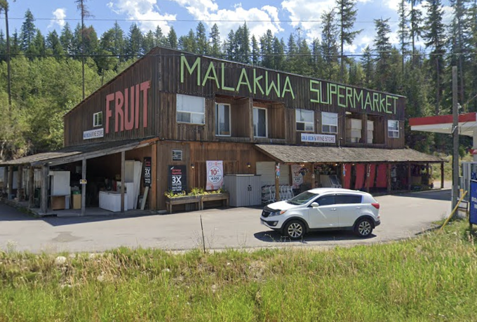 The Malakwa Supermarket and gas station.