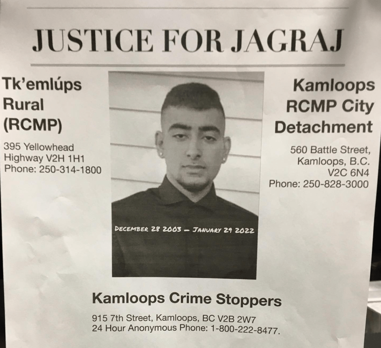 A wanted-style poster with a male's photo.