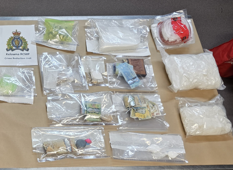 Illegal drugs seized by police.