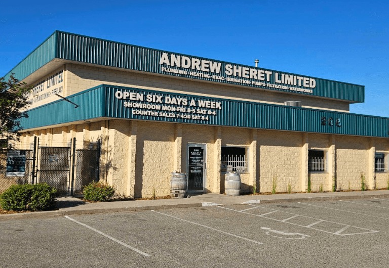 A plumbing supply company building in Penticton.
