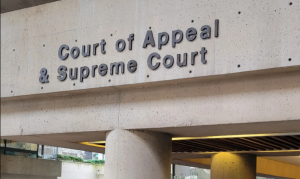A sign reading Court of Appeal & Supreme Court