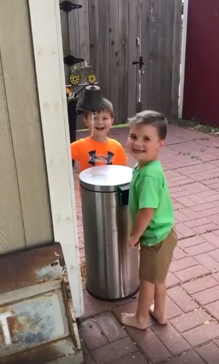 TRENDING NOW: Boys entertain themselves with a garage can | iNFOnews.ca