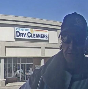 A photo of a suspect in a Vernon robbery.