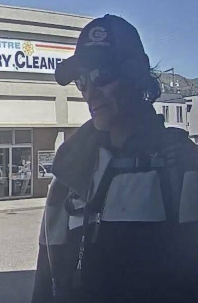 RCMP release photos of suspect in downtown Vernon robbery | iNFOnews.ca