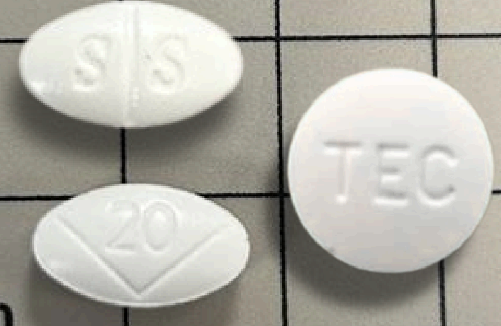 Examples of counterfeit oxycodone tablets.