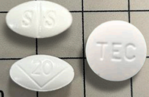 Examples of counterfeit oxycodone tablets.