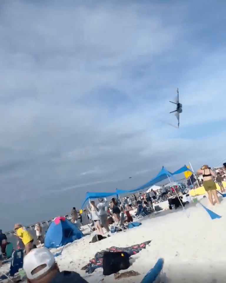 TRENDING NOW: Blue Angel jet buzzes crowd on Florida beach | iNFOnews.ca