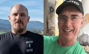 Headshots of Brad Weston and Kevin Action edited into one photo.