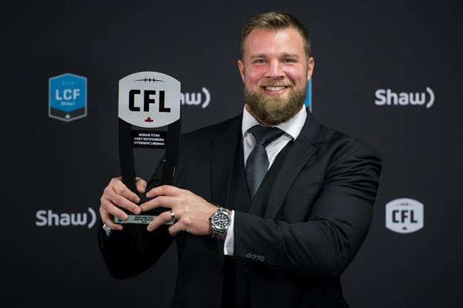 Hamilton Ticats veteran tackle Chris Van Zeyl named CFL's top lineman | iNFOnews.ca