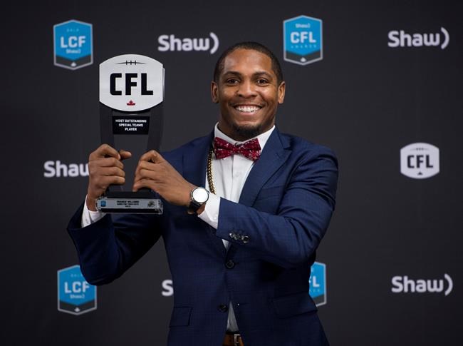Hamilton Ticats' Frankie Williams named CFL's top special-teams performer | iNFOnews.ca CP1679557602