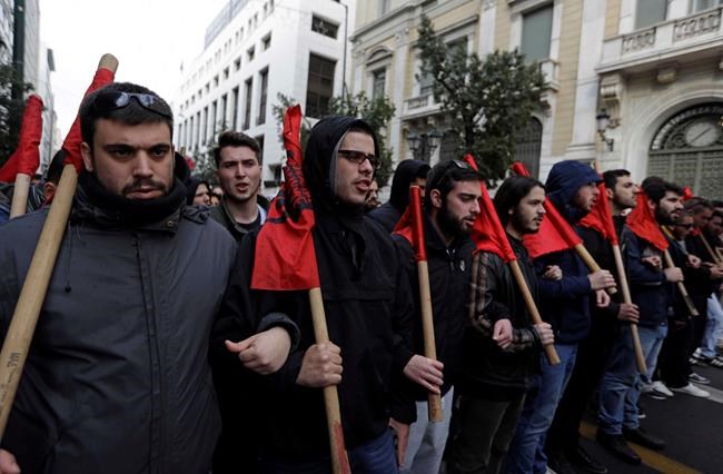 Riots rage in Athens after peaceful march over teen's death | iNFOnews.ca