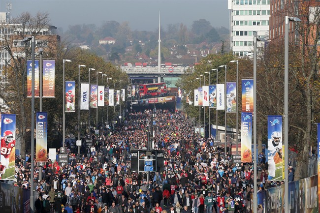 NFL moves across London, agrees to play regular-season games at Twickenham Stadium | iNFOnews.ca CP35180321