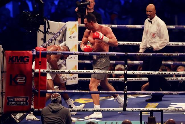 The Latest: Joshua knocks out Klitschko for title | iNFOnews.ca