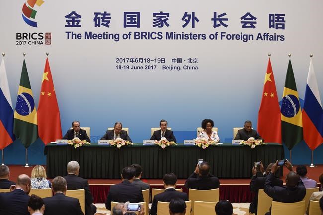 BRICS meeting highlights climate change, trade, terrorism | iNFOnews.ca CP1158101345