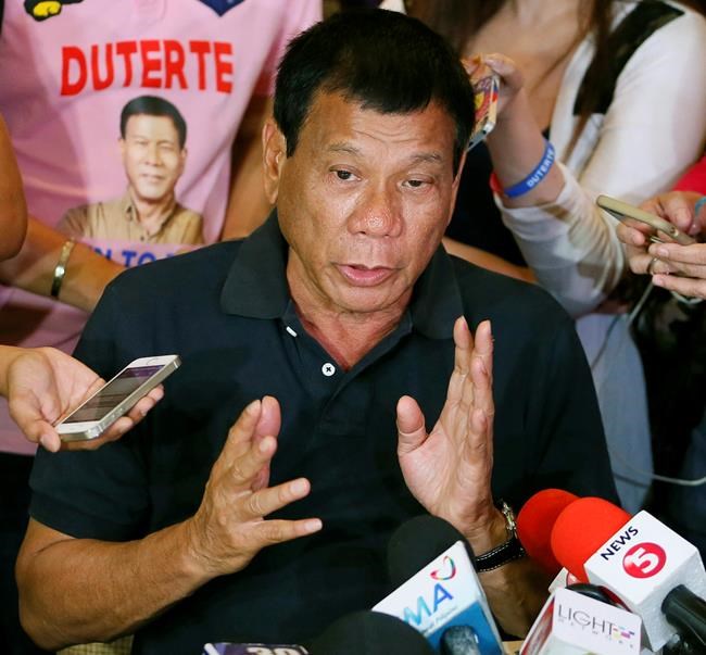 Duterte ready to clash with Catholic church on birth control | iNFOnews.ca