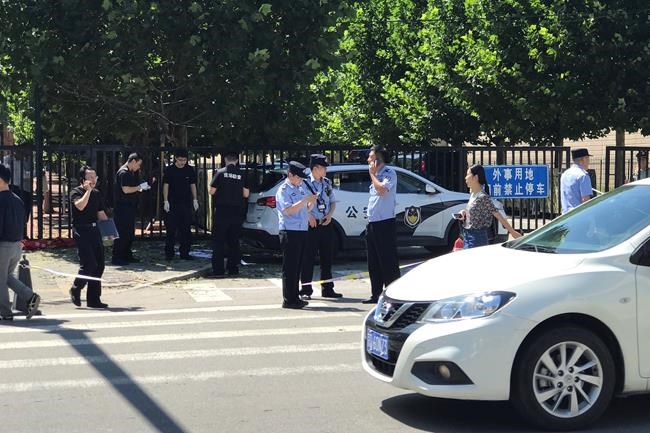 The Latest: Police say man injured setting off embassy blast | iNFOnews.ca