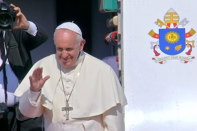 From air, pope greets leaders of China, Taiwan and Hong Kong | iNFOnews.ca