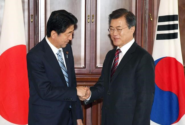 The Latest: Moon, Abe call for stronger sanctions on NKorea | iNFOnews.ca