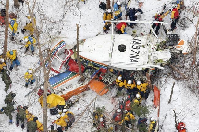 Helicopter crash in central Japan mountains kills 9 | iNFOnews.ca