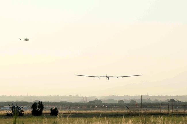 Solar-powered plane leaves Spain for Egypt | iNFOnews.ca