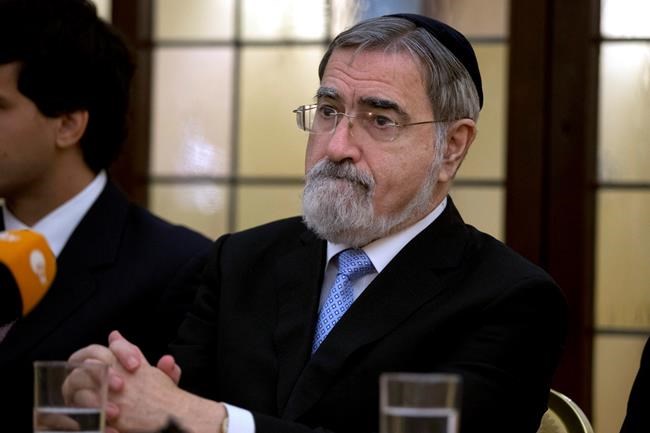 "Warmest human spirit": UK's former chief rabbi Sacks dies | iNFOnews.ca
