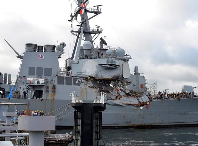 Warship captain in collision that killed 7 to lose command | iNFOnews.ca