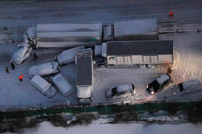 Massive car pileup on Japan highway kills one, injures 17 | iNFOnews.ca