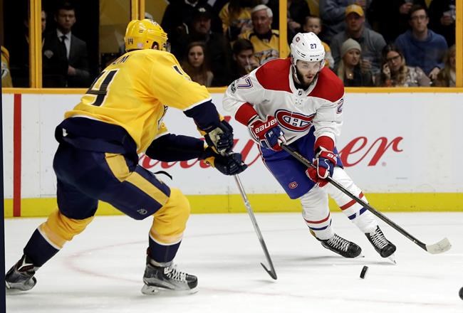 Forsberg, Turris lead Predators past Canadiens 3-2 in SO | iNFOnews.ca