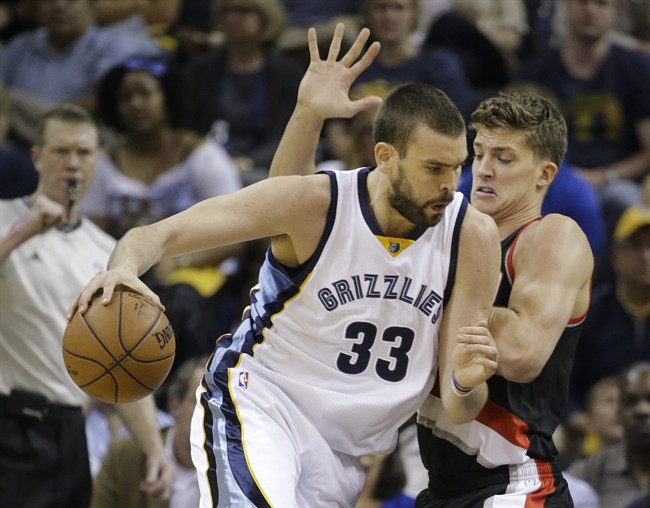 Gasol scores 26 as Grizzlies advance to second round by beating Trail Blazers 99-93 | iNFOnews.ca CP32902924