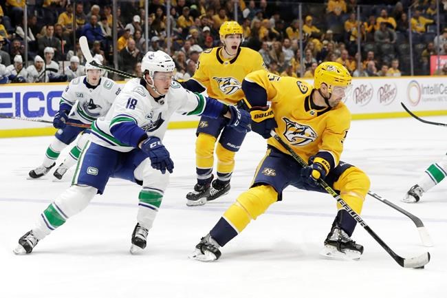 Canucks score 5 power-play goals, beat Predators 6-3 | iNFOnews.ca
