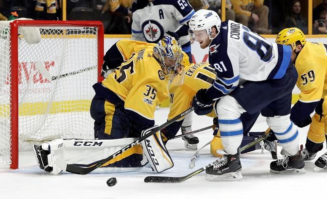 Rinne makes 32 saves as Predators stop Jets' streak, 5-3 | iNFOnews.ca Rinne makes 32 saves as Predators stop Jets' streak, 5-3 | iNFOnews.ca