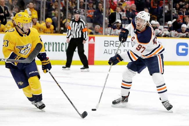 Draisaitl has 4 goals, 5 points as Oilers beat Predators 8-3 | iNFOnews.ca