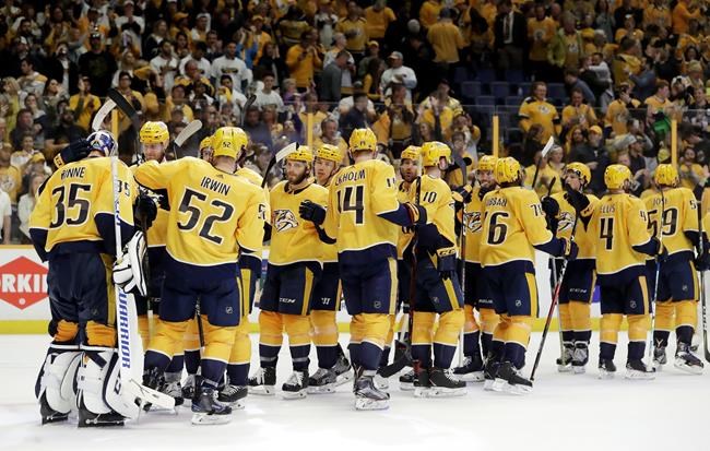 Predators take 2-0 lead after holding off Avalanche 5-4 | iNFOnews.ca Predators take 2-0 lead after holding off Avalanche 5-4 | iNFOnews.ca
