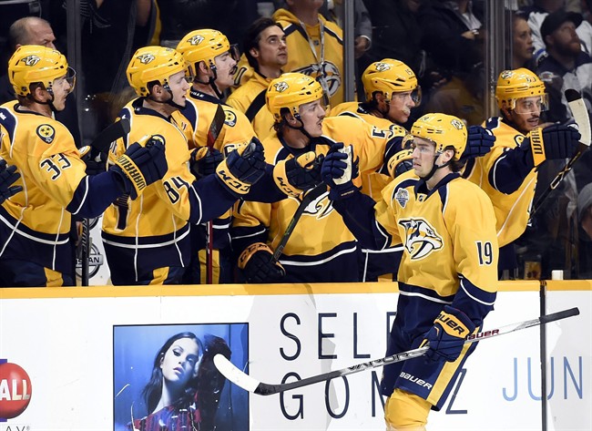 Jarnkrok scores 2, Rinne stops 20 shot to lead Predators in 7-0 win over Jets | iNFOnews.ca CP35328291