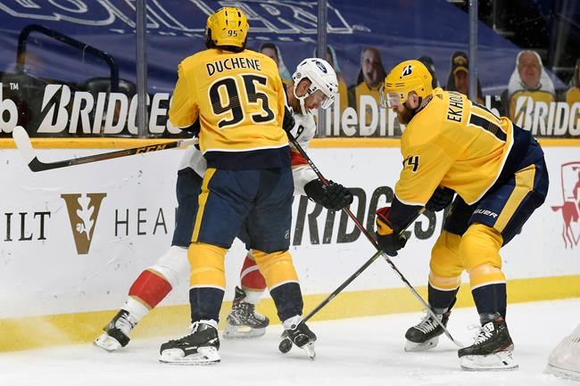 Predators centre Matt Duchene put on IR, out 3-5 weeks | iNFOnews.ca CP350616176