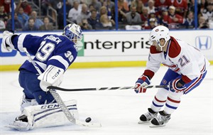 Bourque scores twice to lift Canadiens to 2-0 series lead over Tampa Bay | iNFOnews.ca CP28053025
