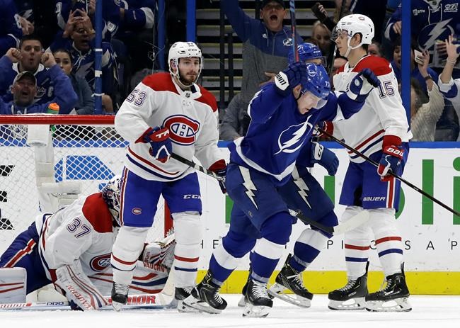 Erne scores tiebreaker late, Lightning beat Canadiens 6-5 | iNFOnews.ca Erne scores tiebreaker late, Lightning beat Canadiens 6-5 | iNFOnews.ca