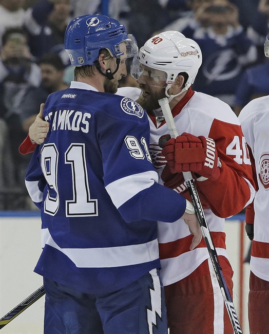 Coburn snaps tie, Bishop stops 31 shots to lead Lightning over Red Wings 2-0 in Game 7 | iNFOnews.ca Coburn snaps tie, Bishop stops 31 shots to lead Lightning over Red Wings 2-0 in Game 7 | iNFOnews.ca