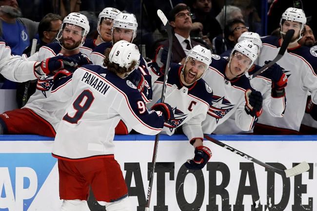 Blue Jackets stun Lightning 5-1 to take 2-0 series lead | iNFOnews.ca CP505397870