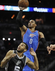 Westbrook scores 34 points; visiting Thunder outlast Spurs 114-106 | iNFOnews.ca Westbrook scores 34 points; visiting Thunder outlast Spurs 114-106 | iNFOnews.ca