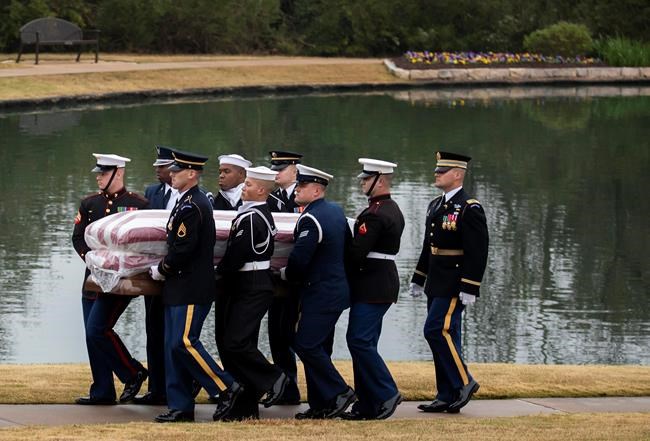 The Latest: Private, graveside service ends; Bush buried | iNFOnews.ca