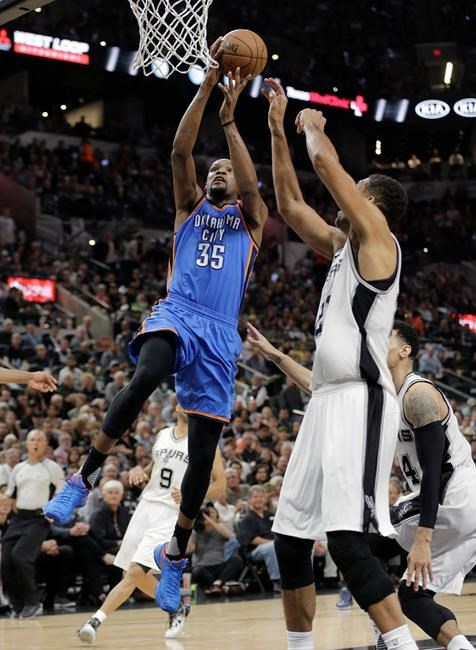 Westbrook leads Thunder past Spurs, 95-91, for 3-2 lead | iNFOnews.ca Westbrook leads Thunder past Spurs, 95-91, for 3-2 lead | iNFOnews.ca