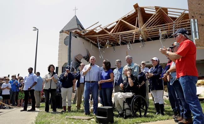 Pence offers personal touch in visit to Harvey's victims | iNFOnews.ca