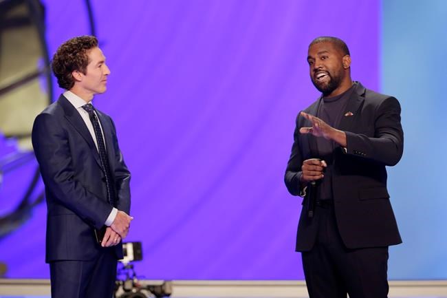 Kanye West talks about serving God during visit with Osteen | iNFOnews.ca CP2006634138