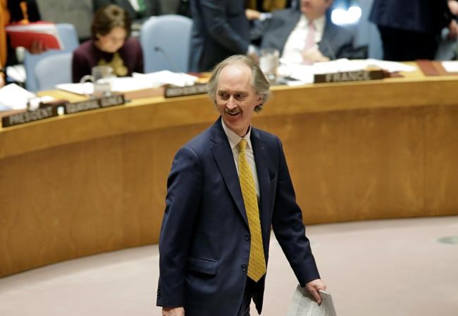 UN envoy wants action on Syria's missing, new constitution | iNFOnews.ca CP80043206