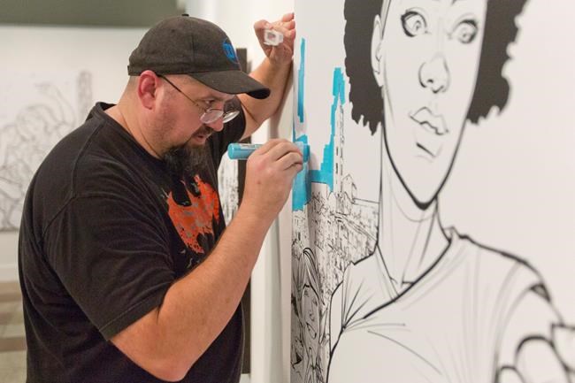Provo exhibit allows visitors to colour on the art | iNFOnews.ca
